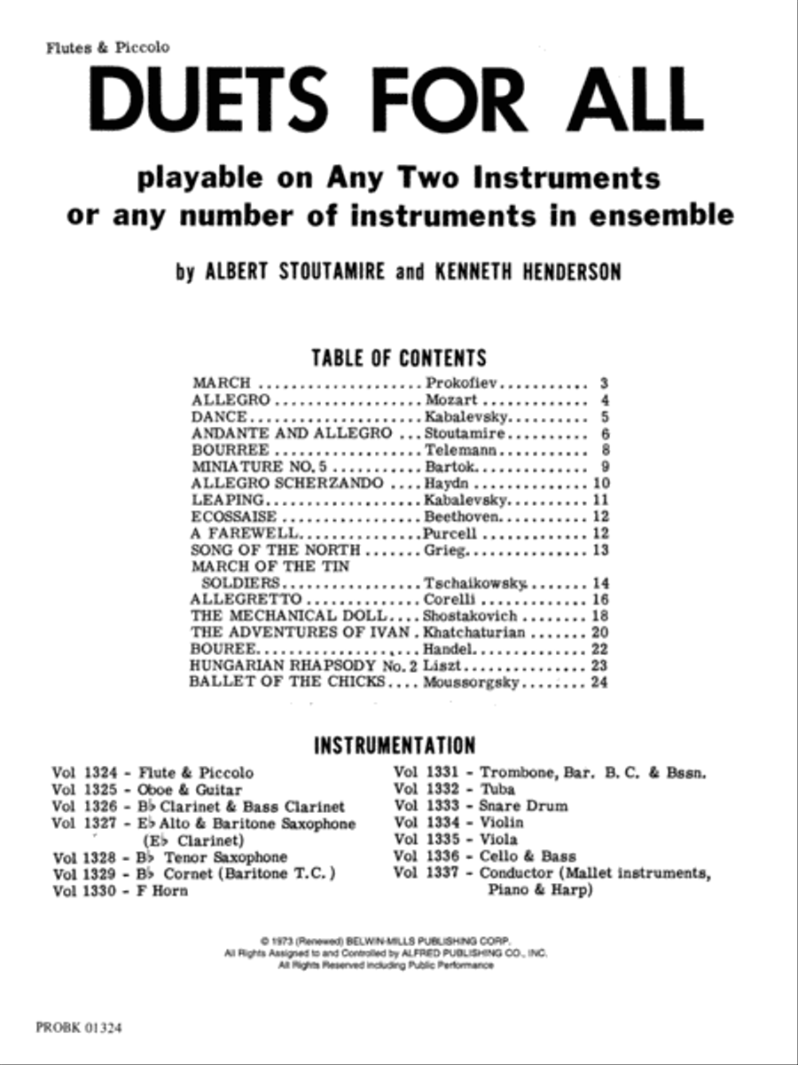 Duets for All Small Ensemble scores gallery preview page 2
