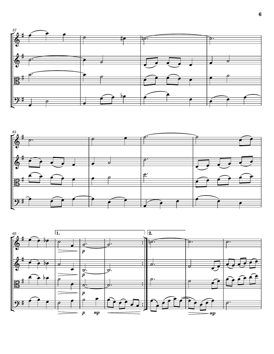 Lara's Theme From Doctor Zhivago String Trio scores gallery preview page 6