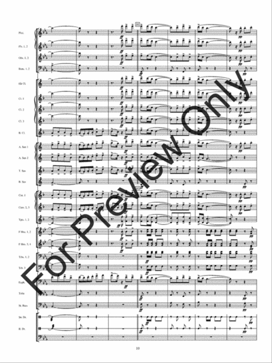 Inglesina The Little English Girl (Score) Concert Band scores gallery preview page 13