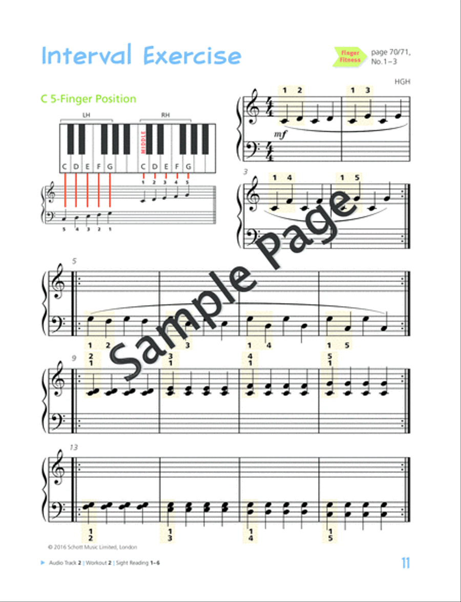 Piano Junior: Lesson Book 2 Piano Method scores gallery preview page 12