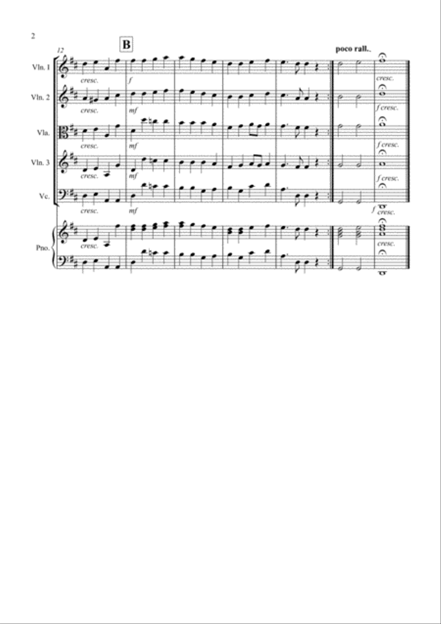 Ode to Joy for String Quartet String Quartet scores gallery preview page 2