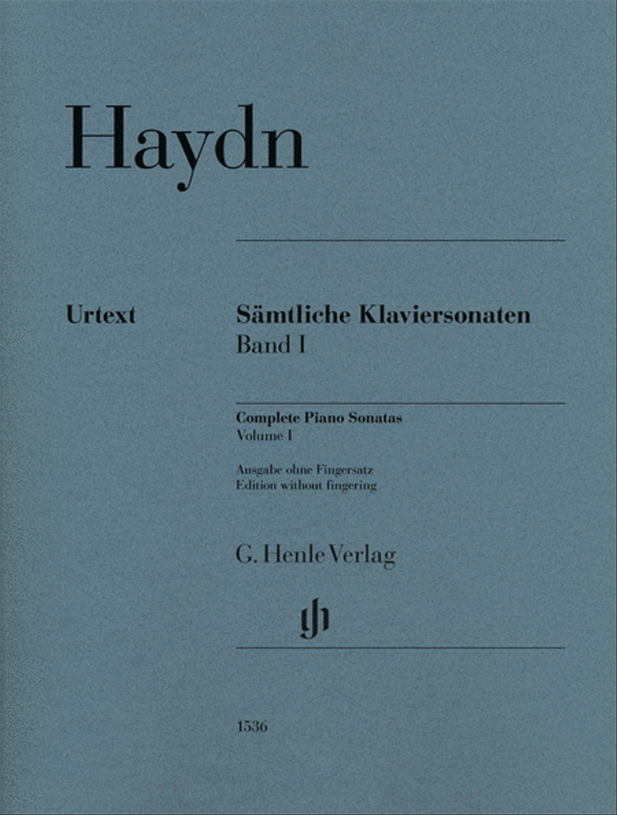 Complete Piano Sonatas – Volume I Piano Solo scores gallery preview page 1