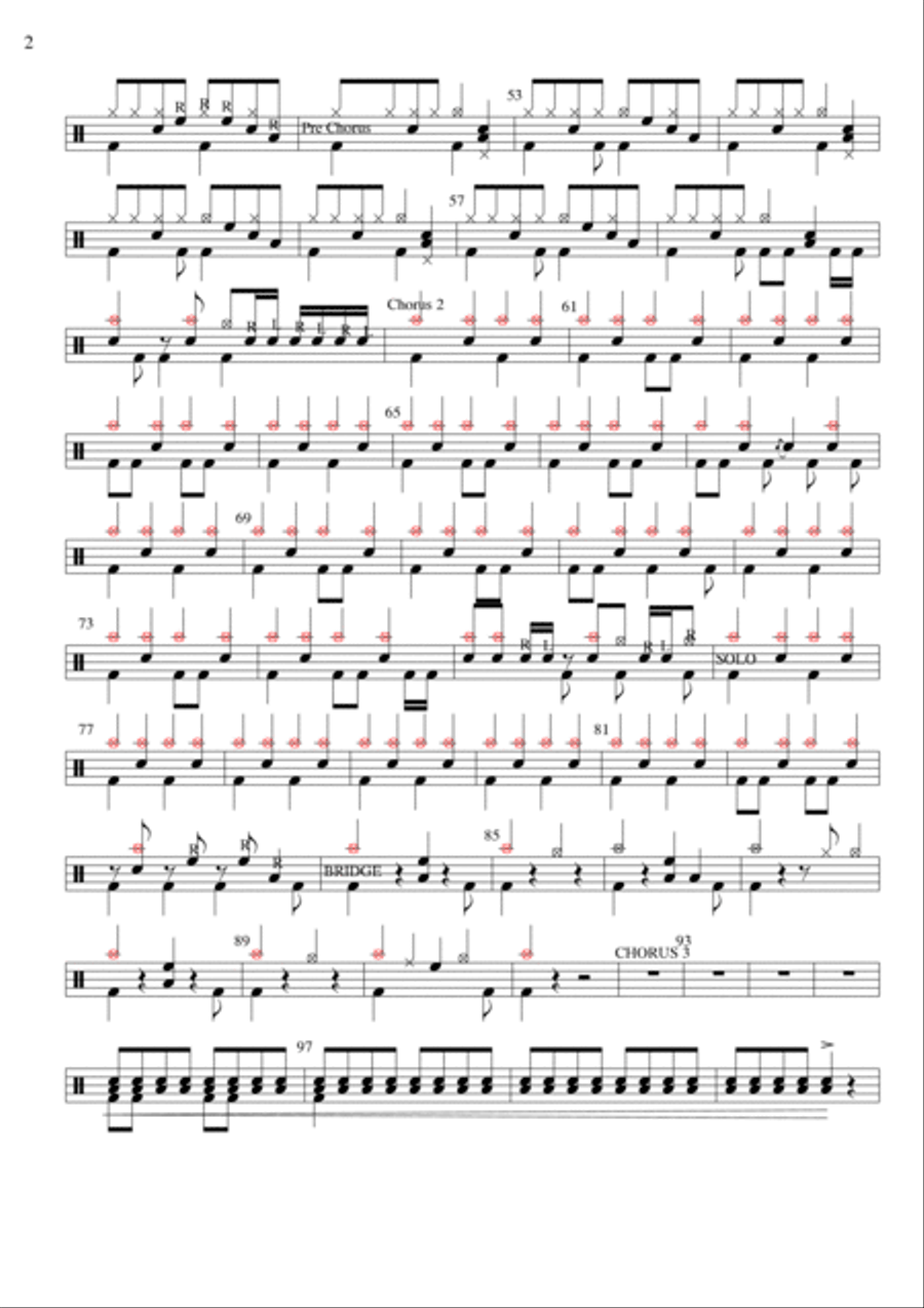 Love Story Drum Set scores gallery preview page 2