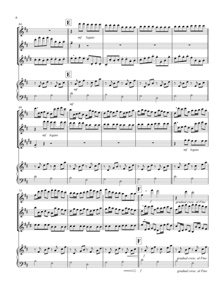 Canon in D (Pachelbel) (D) (Woodwind Trio - 1 Flute, 1 Oboe, 1 Clar), Keyboard)