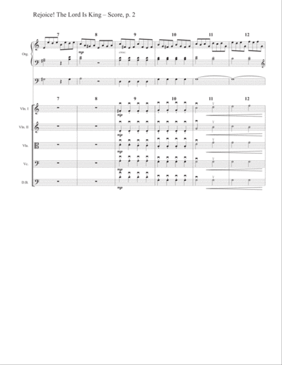 Rejoice! The Lord Is King (Strings) 4-Part scores gallery preview page 4