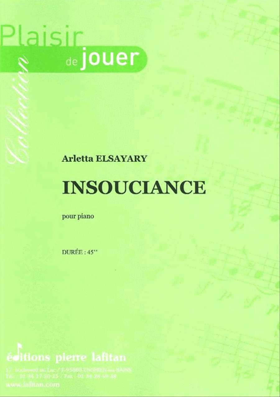 Insouciance Piano Solo scores gallery preview page 1