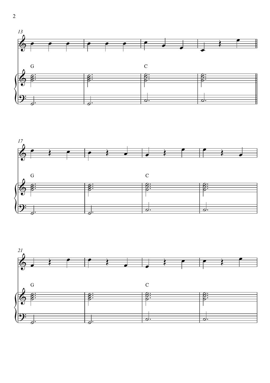 Chopsticks Piano scores gallery preview page 2
