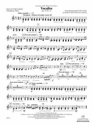 Vocalise, Op. 34, No. 14: Mallets