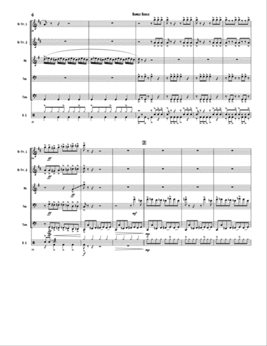 Bumble Boogie Brass Ensemble scores gallery preview page 4