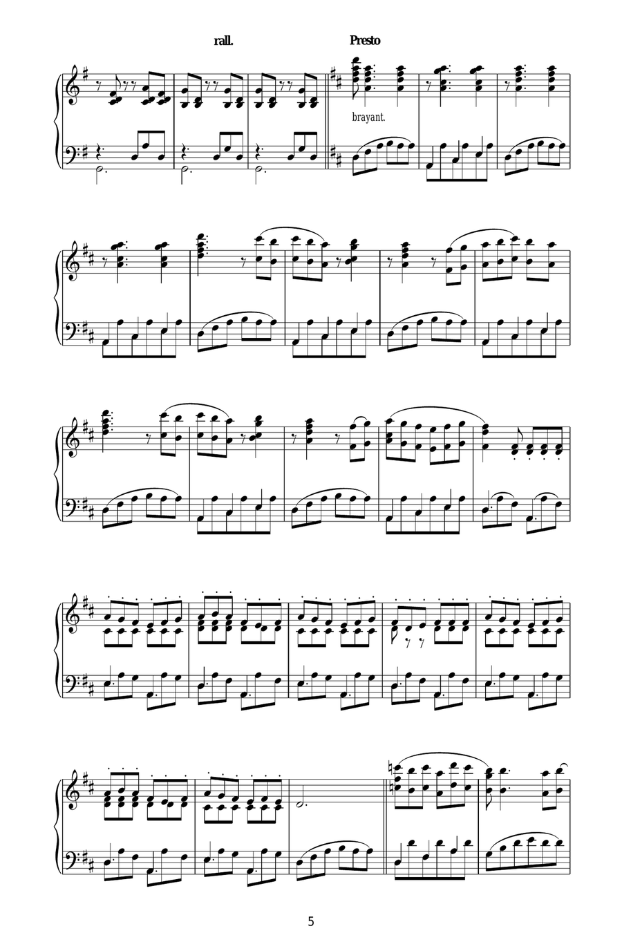 Rapsodia Cubana Rapsodia Cubana Piano Solo scores gallery preview page 5