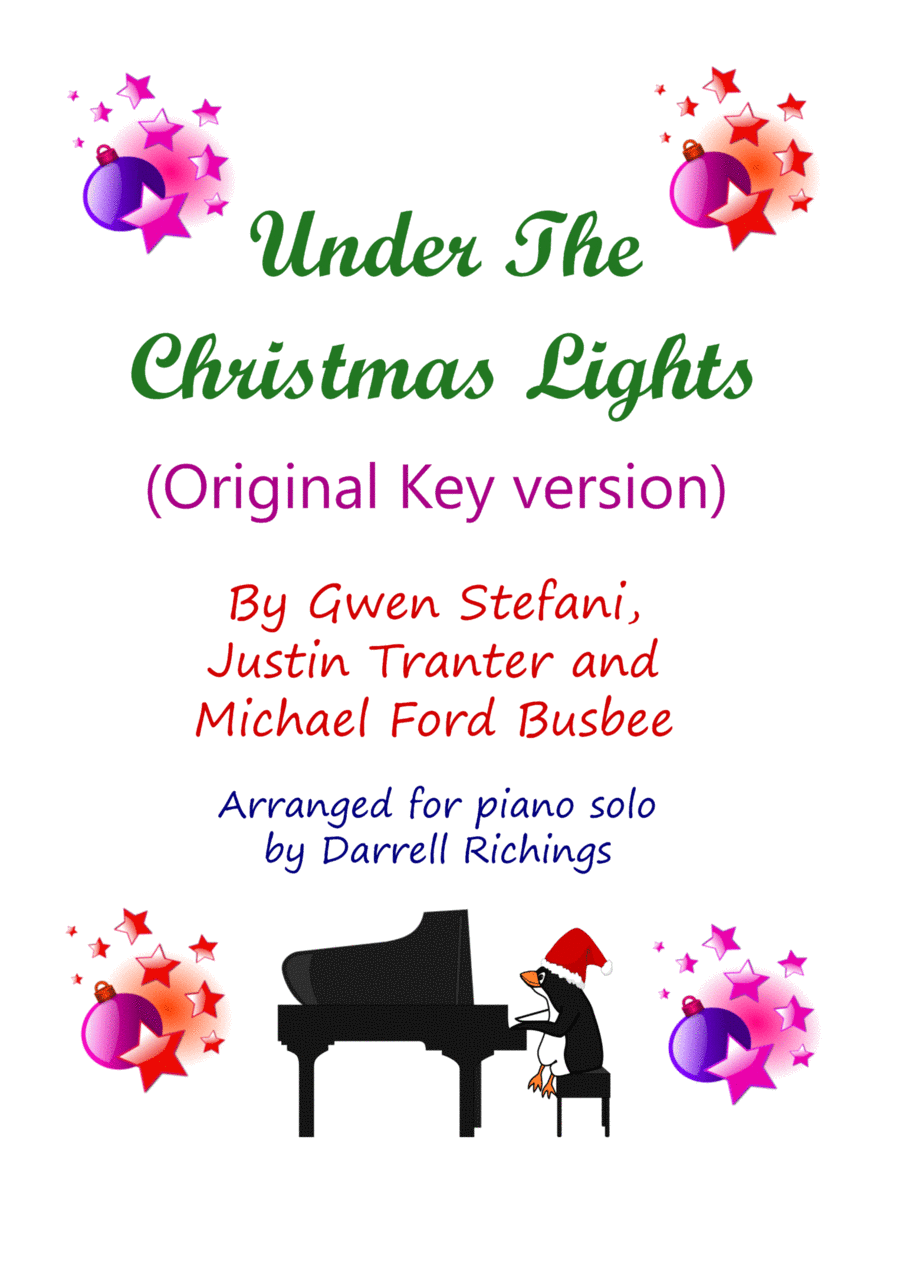 Under The Christmas Lights Piano Solo scores gallery preview page 1