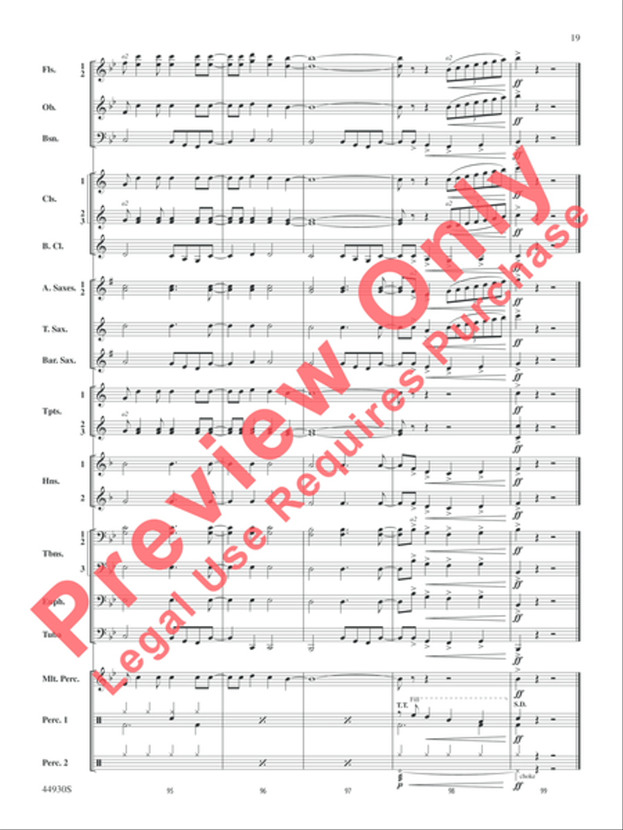 Christmas Vacation Christmas Vacation Concert Band scores gallery preview page 19
