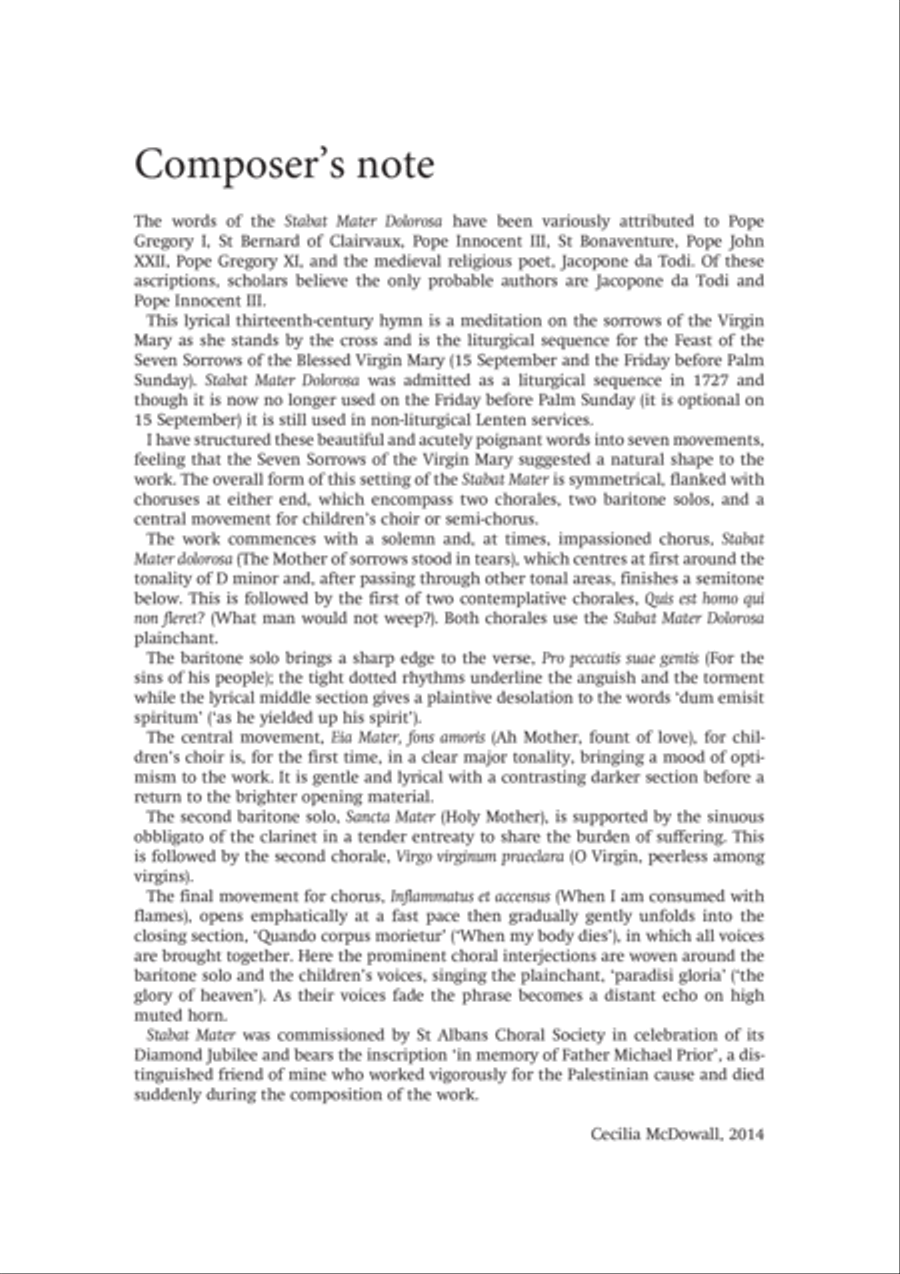 Stabat Mater Stabat Mater 4-Part scores gallery preview page 4