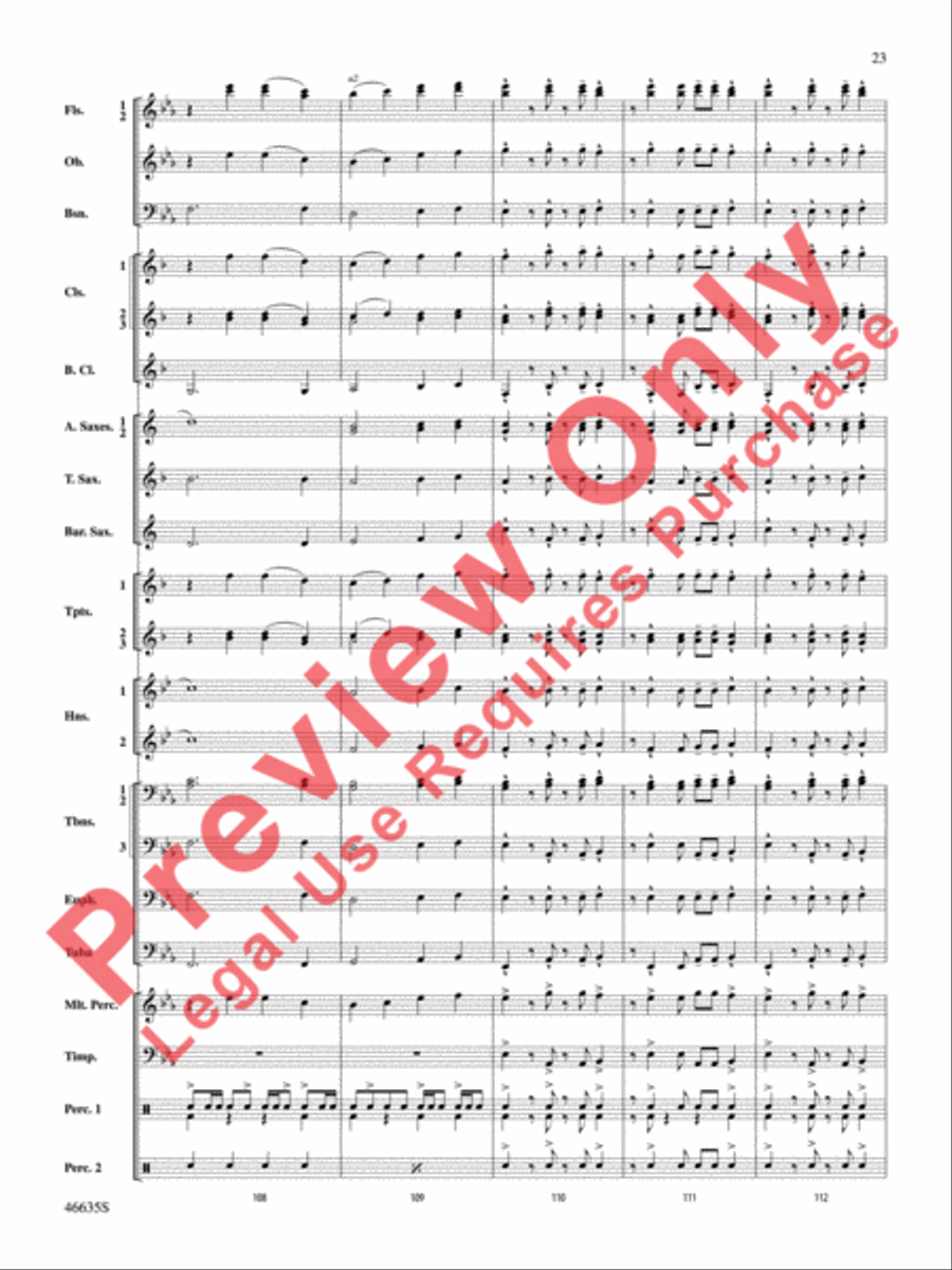 Best of the West! Concert Band scores gallery preview page 24