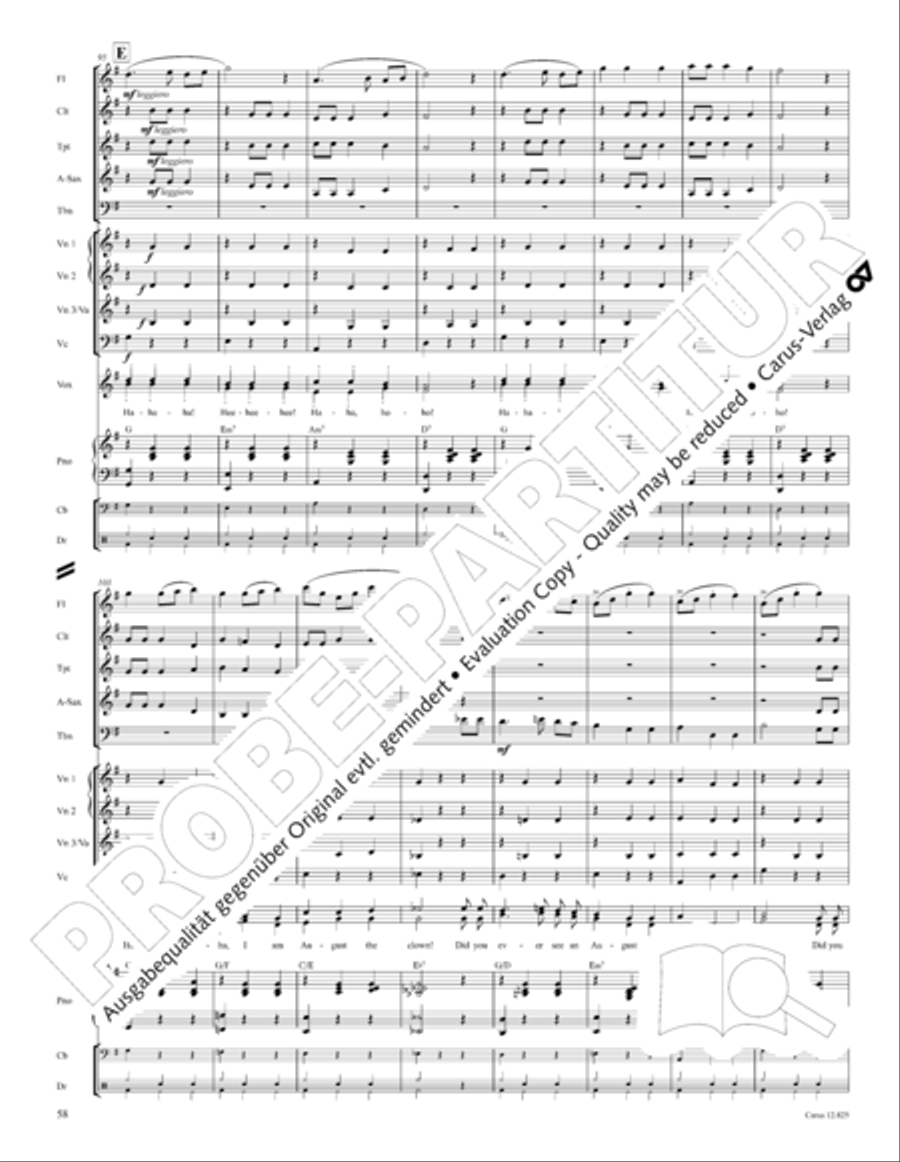 Circus Allegro Circus Allegro Choir scores gallery preview page 59
