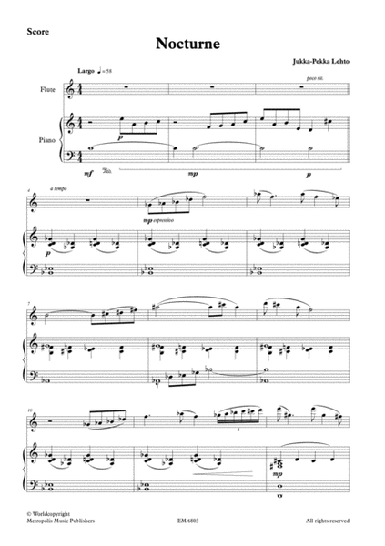 Nocturne for Flute and Piano