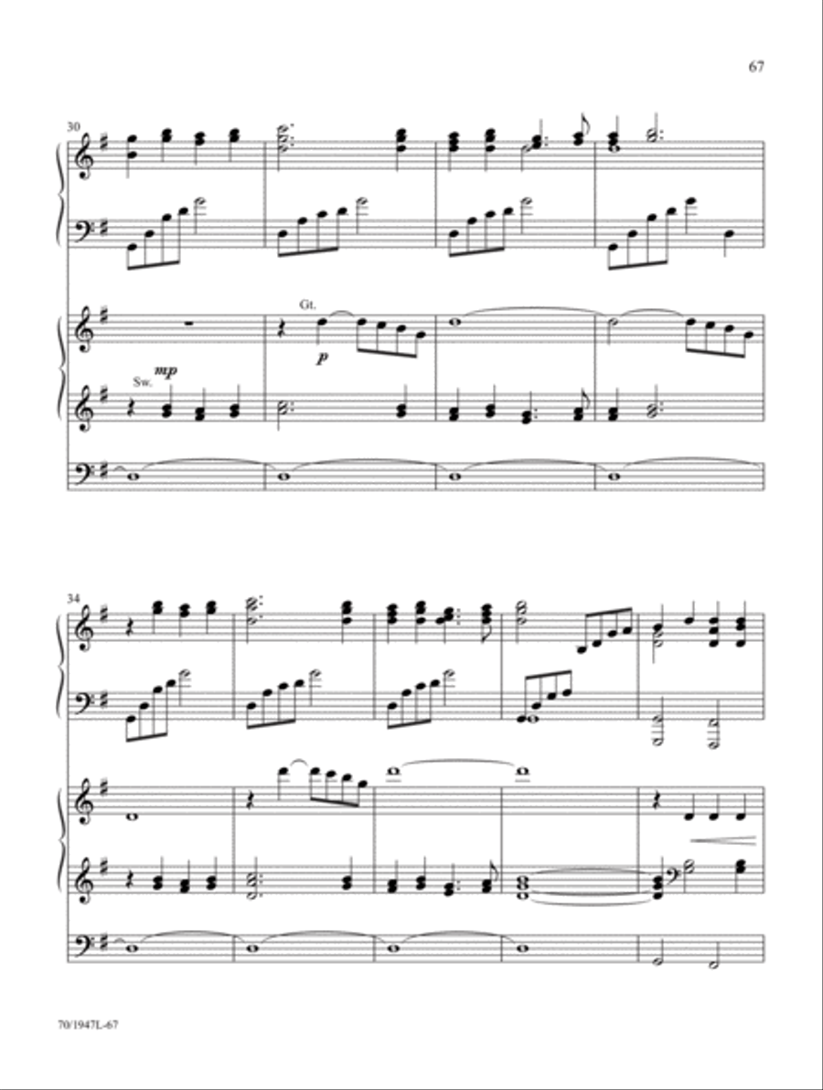 Begin the Song of Praise! Organ scores gallery preview page 29