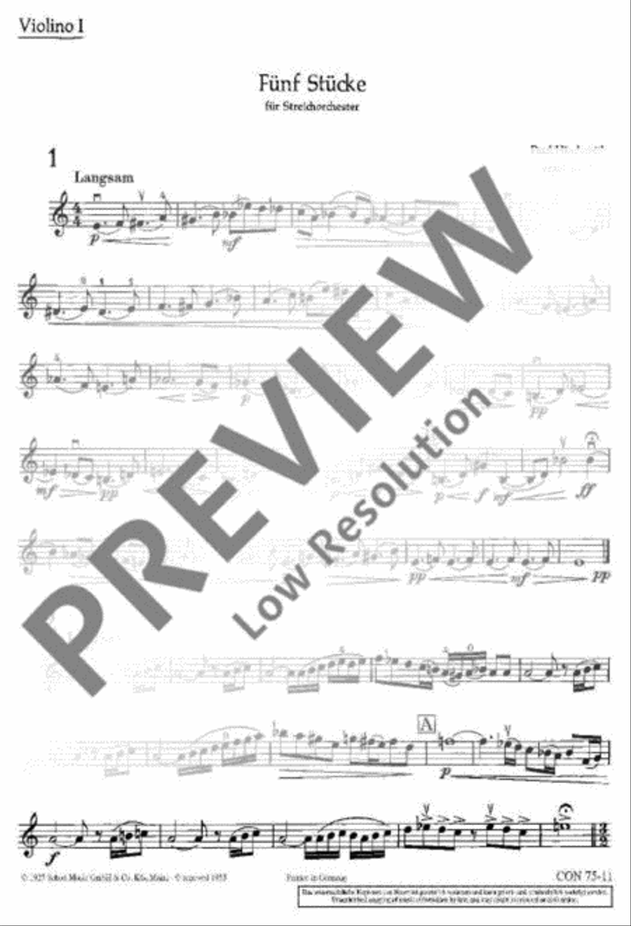 Five Pieces String Orchestra scores gallery preview page 2