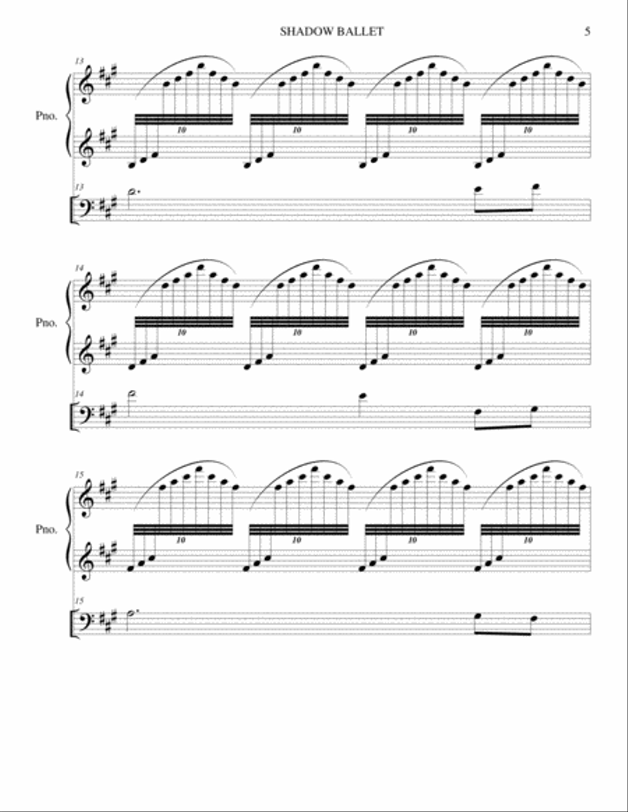 SHADOW BALLET SHADOW BALLET Piano scores gallery preview page 5