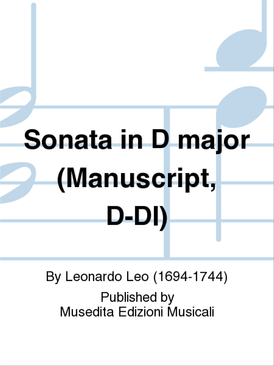 Sonata in re maggiore (Ms, D-Dl) Viola scores gallery preview page 1