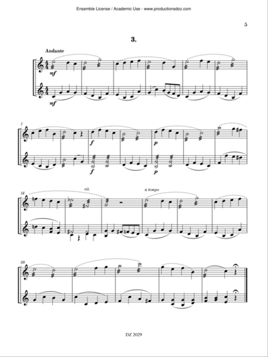 12 petits duos Mandolin scores gallery preview page 5