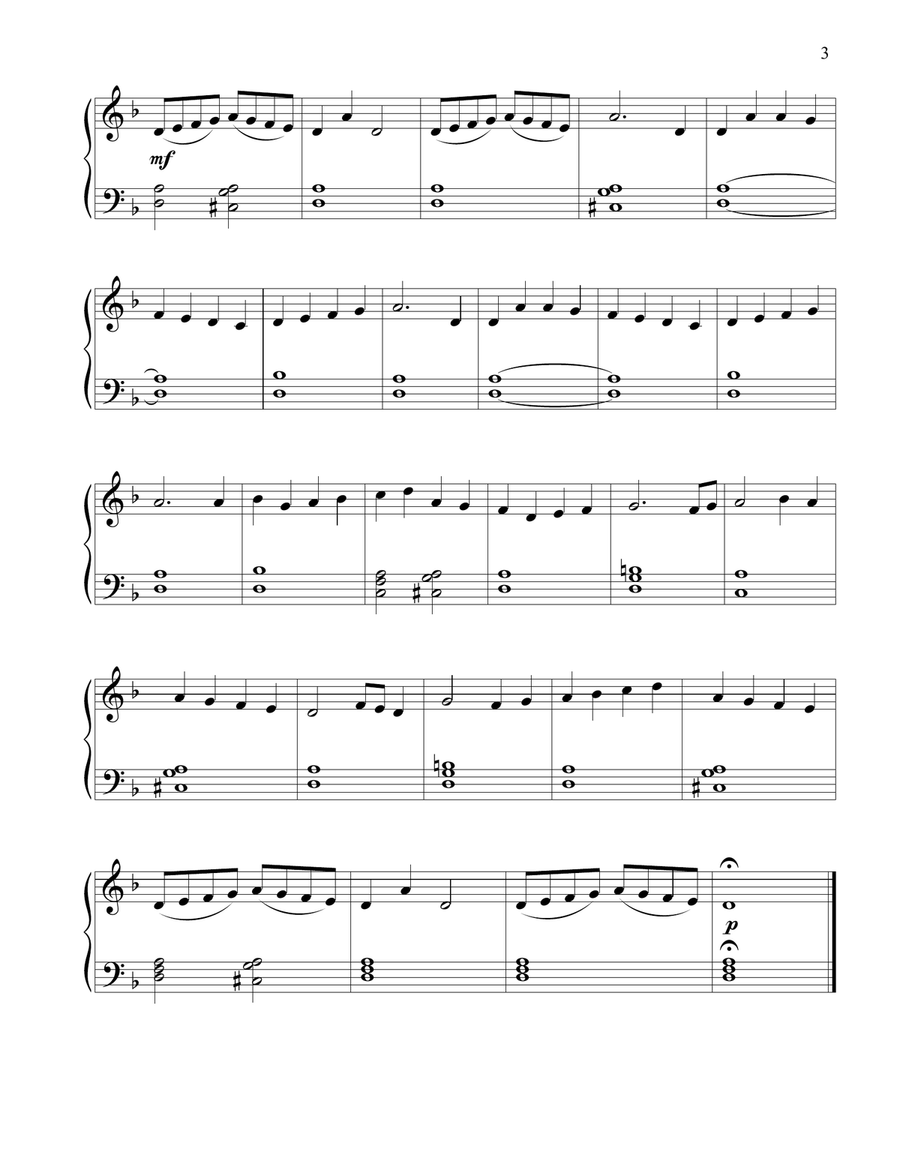 Christmas Piano Solos for the Late Beginner Easy Piano scores gallery preview page 3