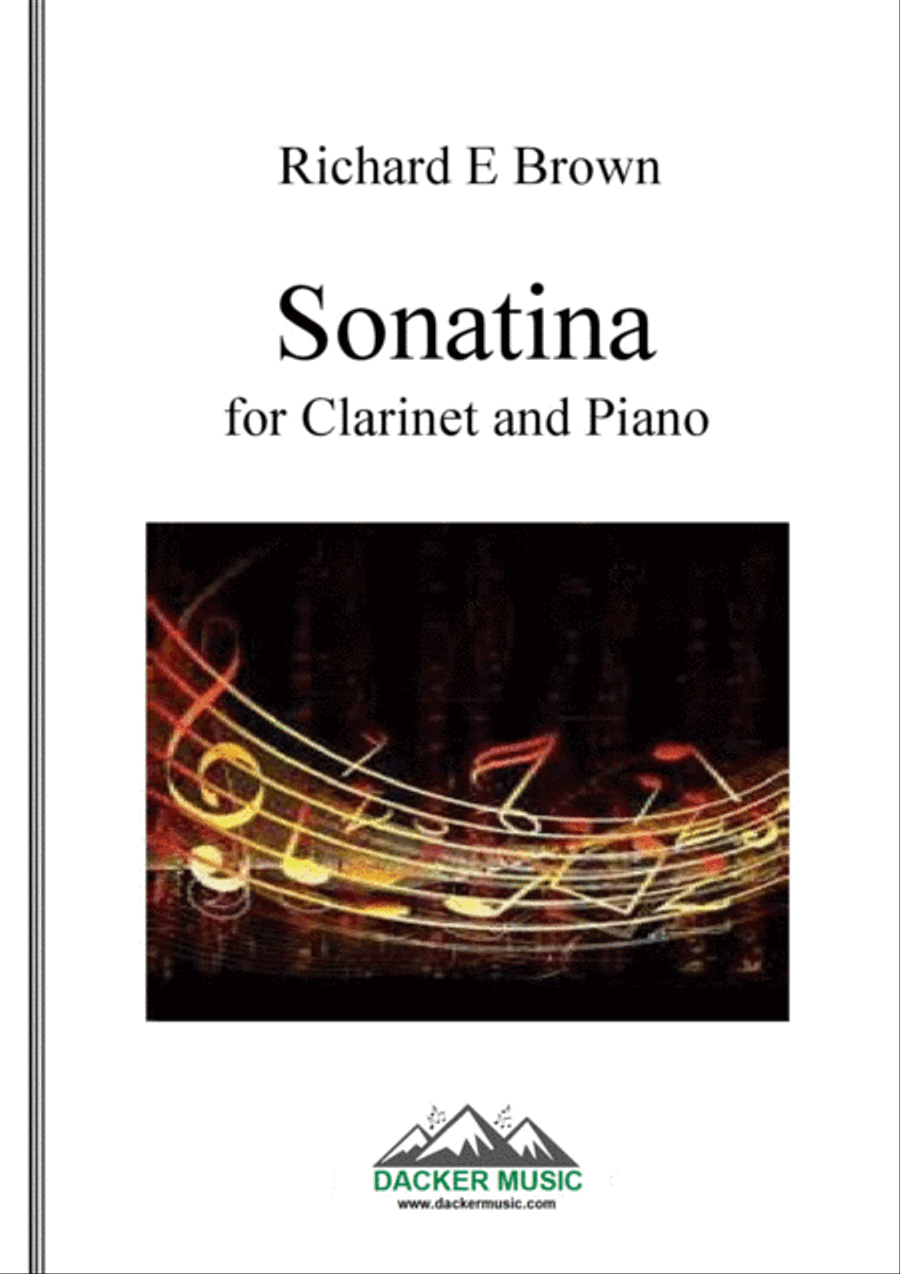 Sonatina for Clarinet and Piano Clarinet Solo scores gallery preview page 1