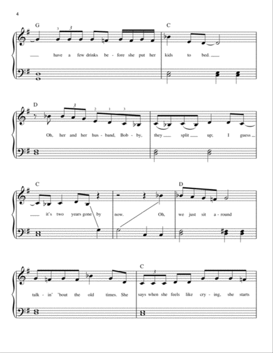 Glory Days Glory Days Easy Piano scores gallery preview page 4
