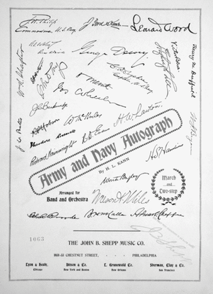 Army and Navy Autograph. March and Two-Step