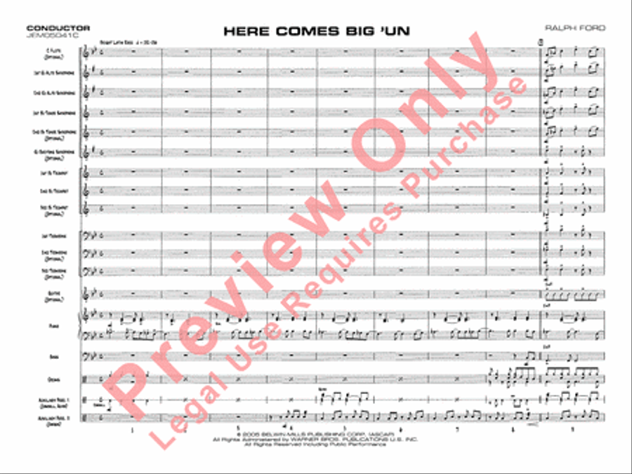 Here Comes Big 'Un Jazz Ensemble scores gallery preview page 4