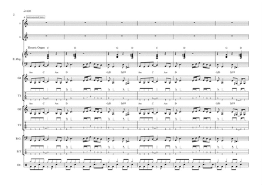 Carry On Wayward Son Voice scores gallery preview page 2
