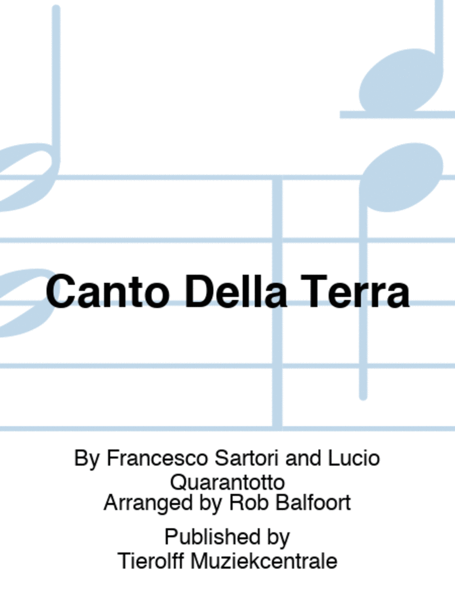 Canto Della Terra Concert Band scores gallery preview page 1