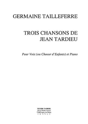 Trois Chansons de Jean Tardieu