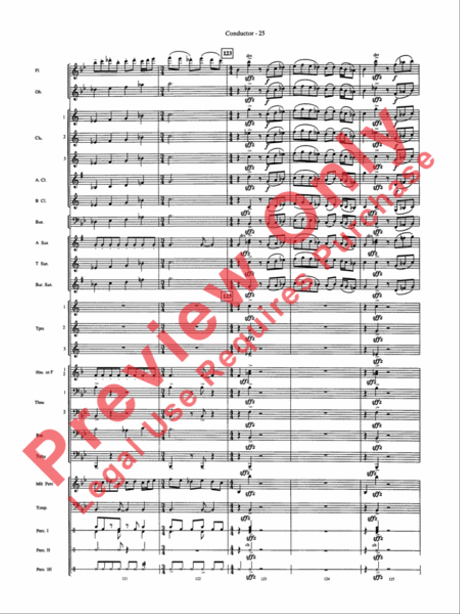 Into the Storm Concert Band scores gallery preview page 28