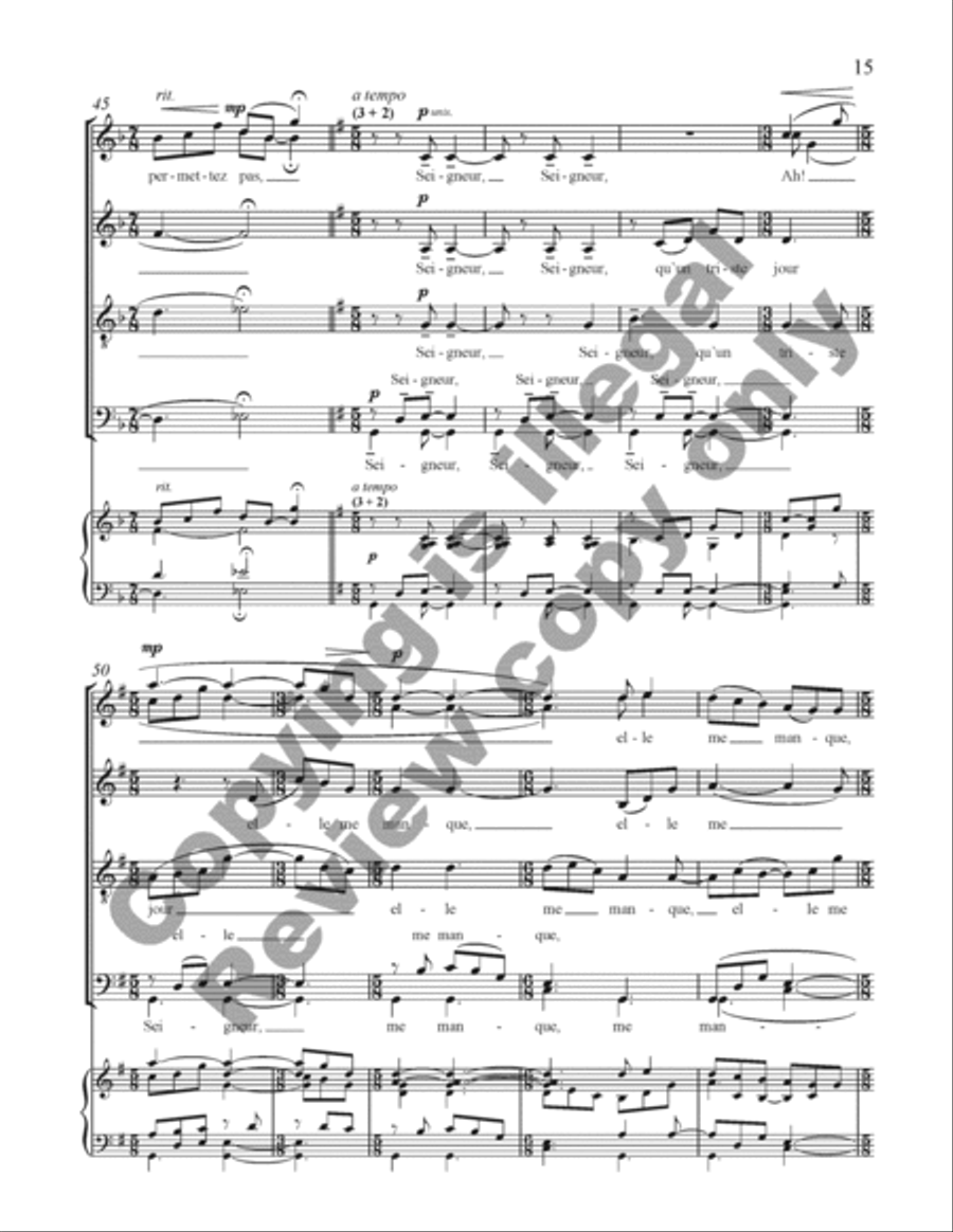 Choral de Bêtes Choral de Bêtes Divisi scores gallery preview page 34
