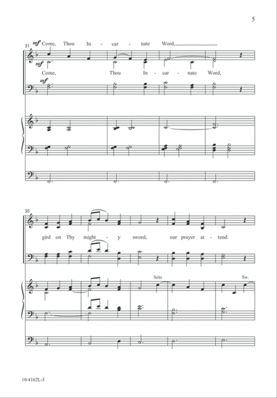 Come, Thou Almighty King 4-Part scores gallery preview page 5