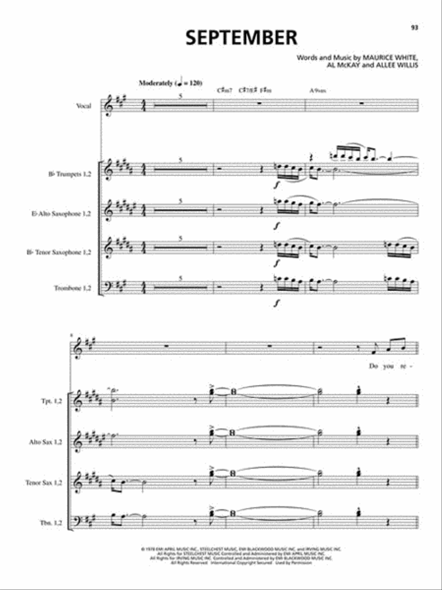 R&B Horn Section Saxophone scores gallery preview page 4