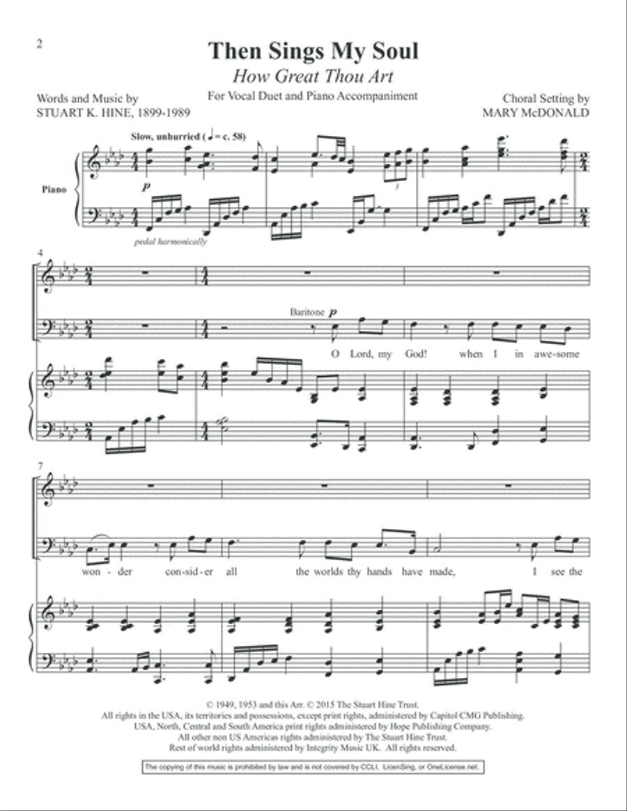 Then Sings My Soul Voice Solo scores gallery preview page 3
