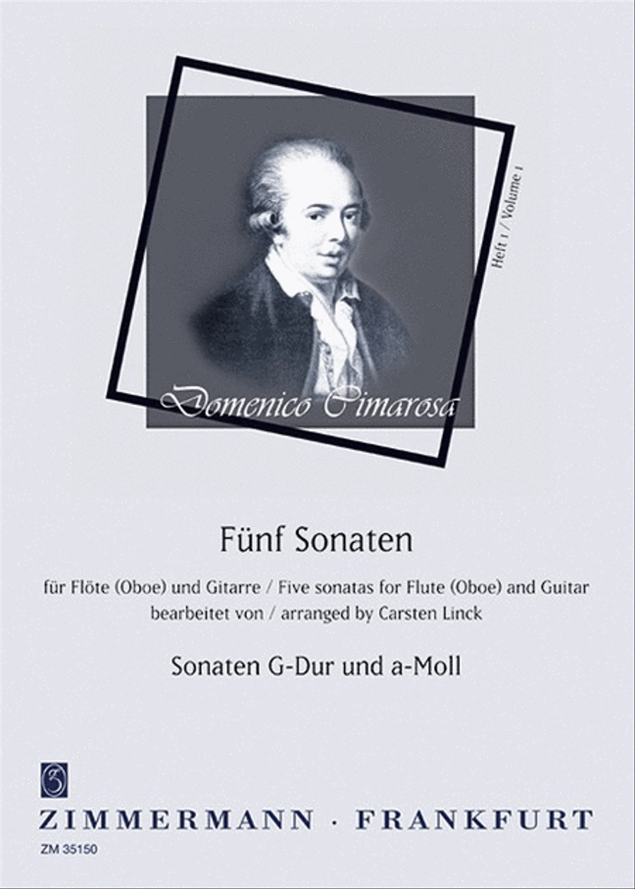 5 Sonatas Heft 1 Flute scores gallery preview page 1