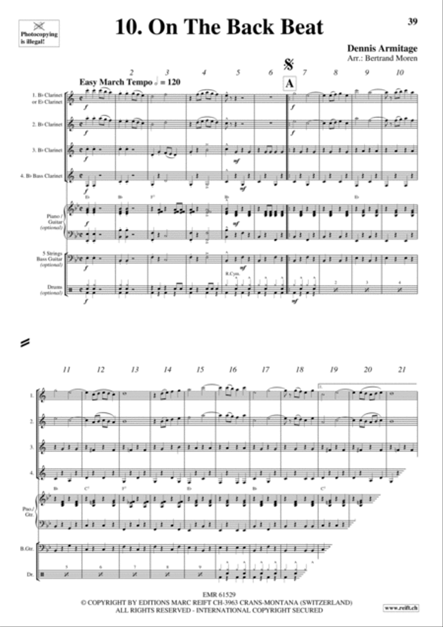 Beer Party Clarinet Quartet scores gallery preview page 12
