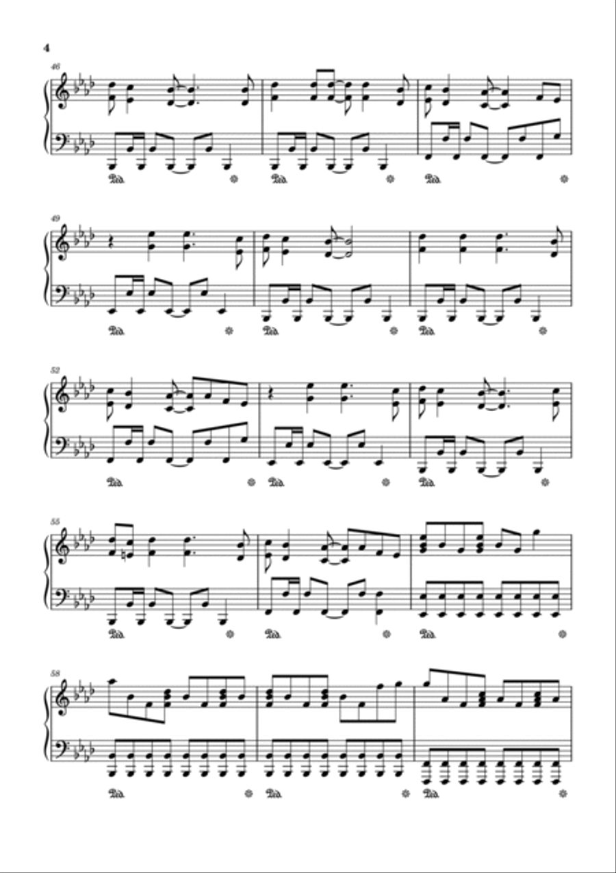 Clocks Piano Solo scores gallery preview page 4