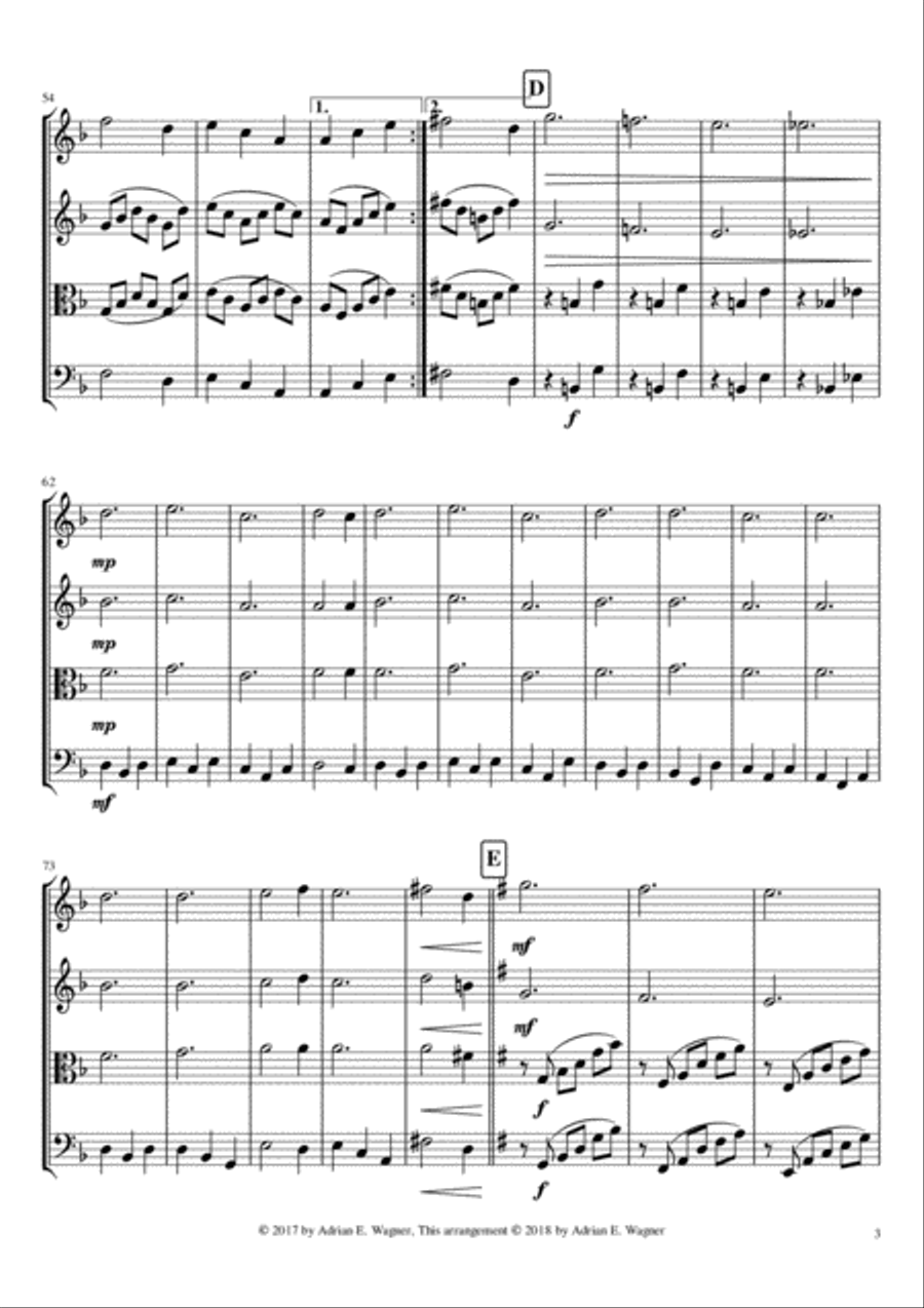 The Blue Stripe String Quartet scores gallery preview page 3