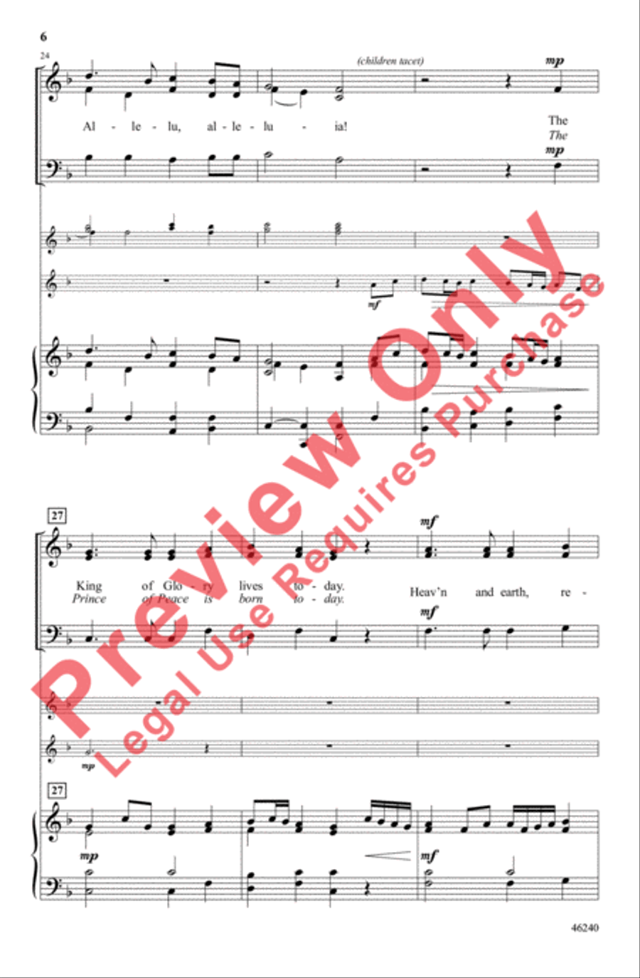 Christians, Celebrate and Sing! 3-Part scores gallery preview page 6