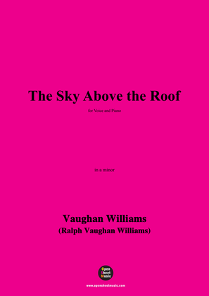 Book cover for Vaughan Williams-The Sky Above the Roof(1908),in a minor