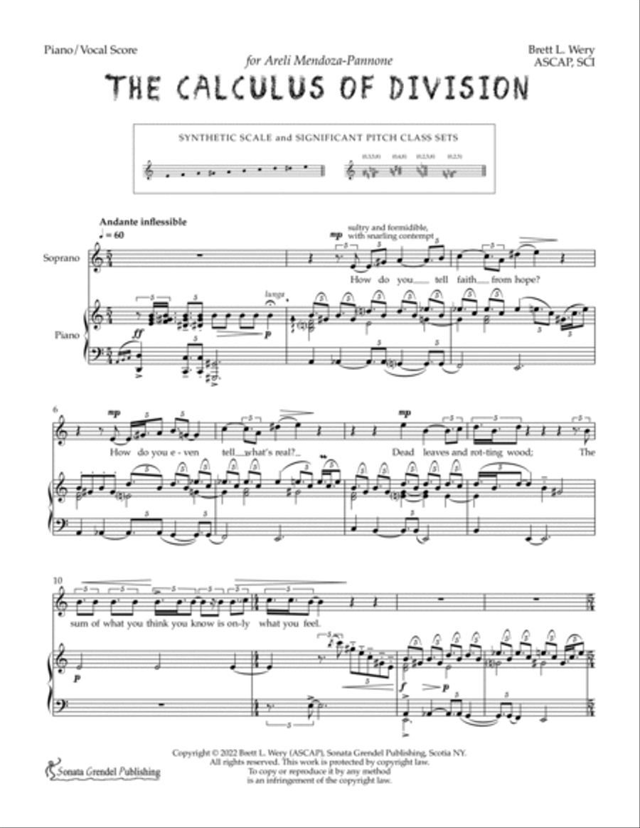 The Calculus of Division Chamber Music scores gallery preview page 3