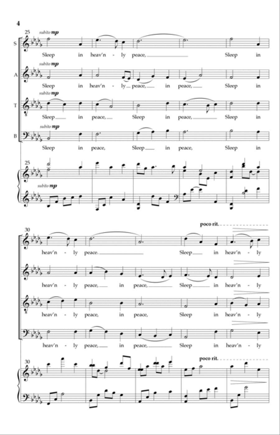 Silent Night Silent Night 4-Part scores gallery preview page 3