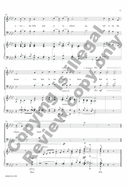 Go Tell It on the Mountain (Choral Score) image number null