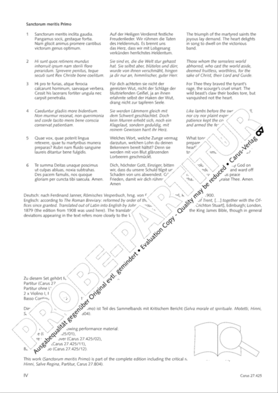 Sanctorum meritis Sanctorum meritis Violin scores gallery preview page 6