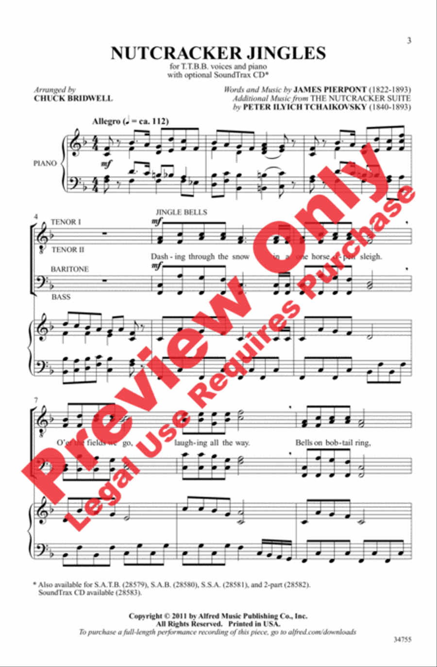 Nutcracker Jingles Nutcracker Jingles Men's Choir scores gallery preview page 2