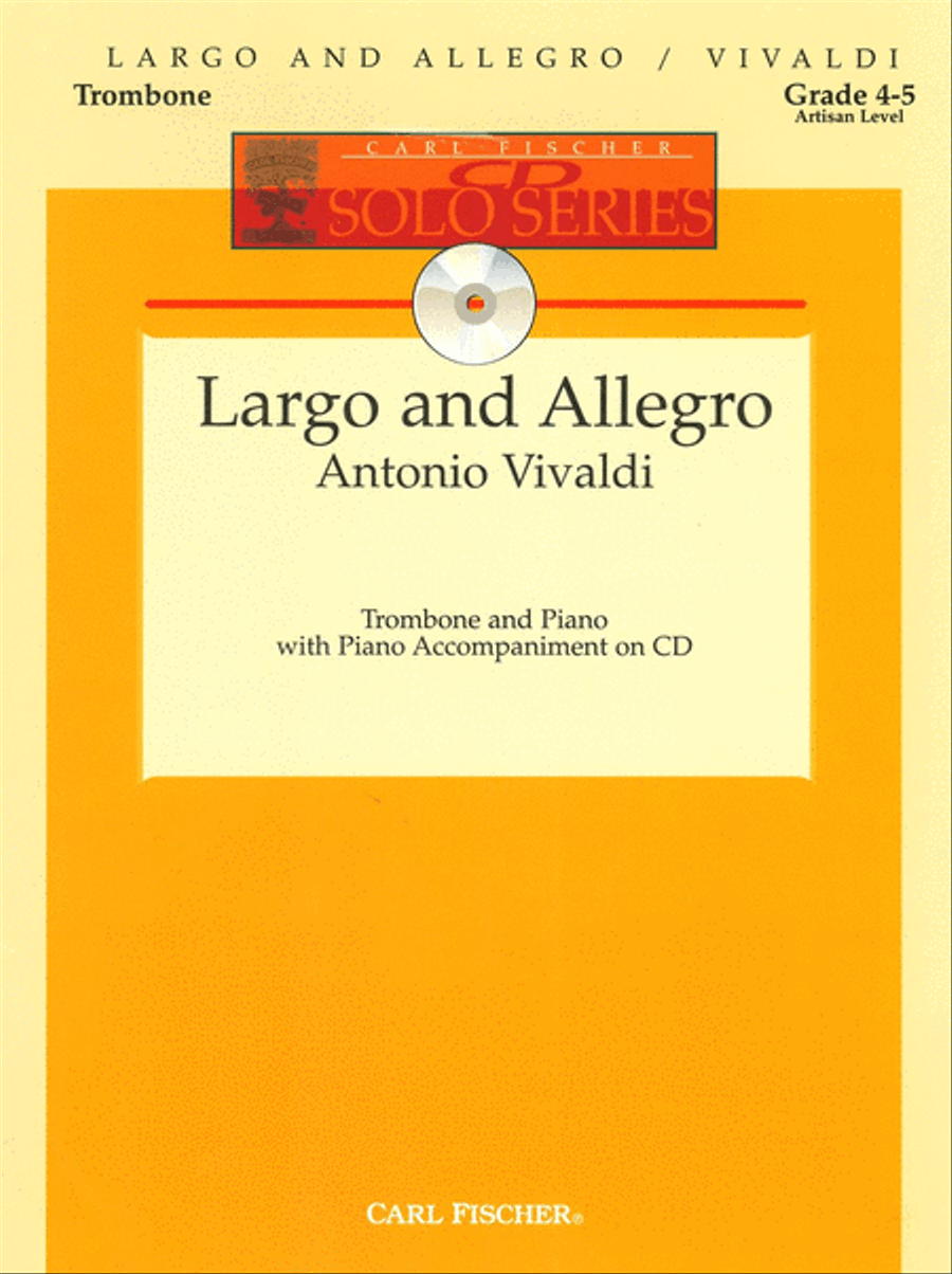Largo And Allegro Piano Accompaniment scores gallery preview page 1